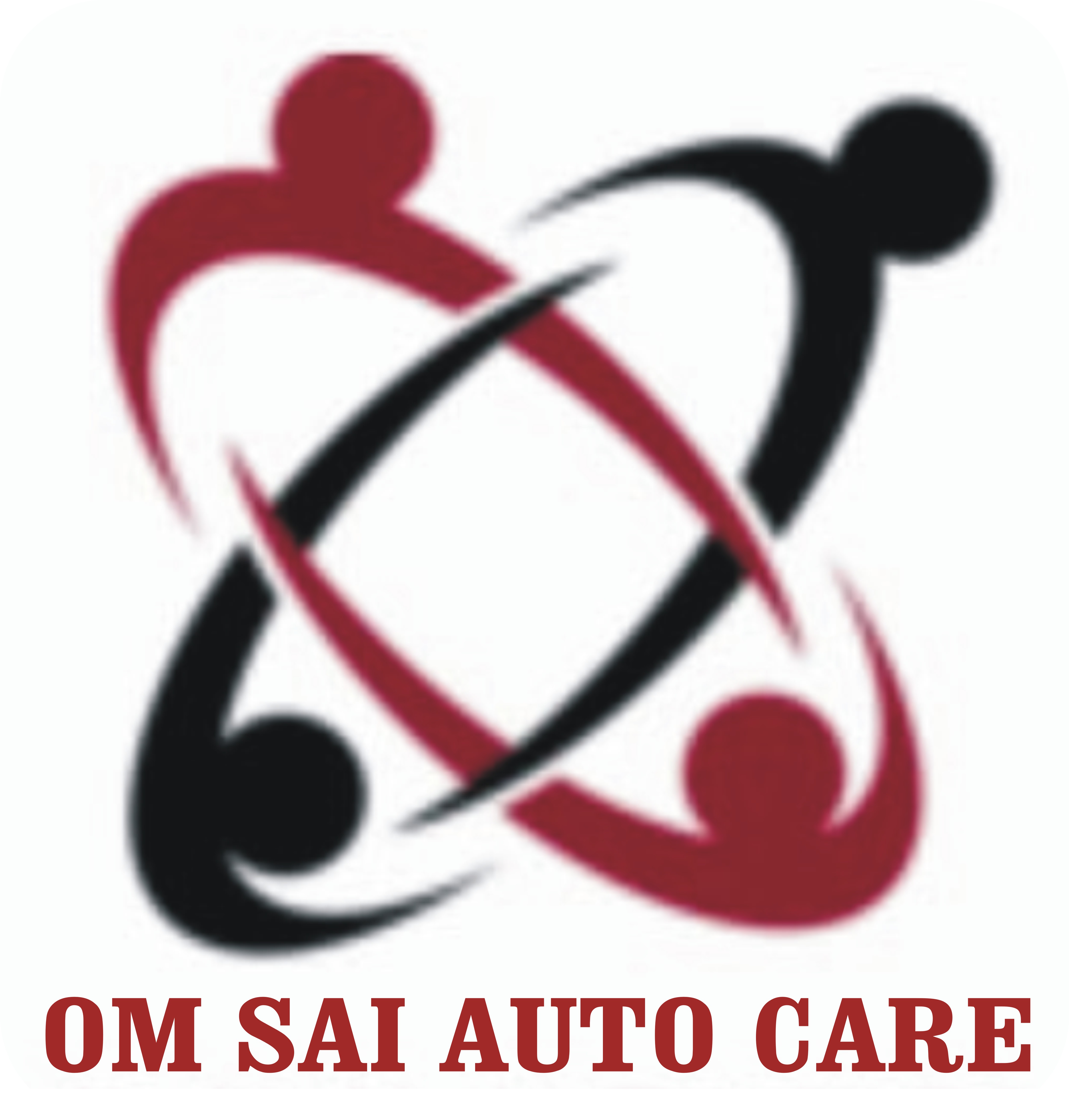322 Om Sai Sticker With Red color